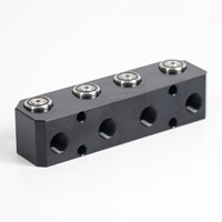 4-Wege-Pneumatikmodul mit Absperrventil
