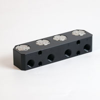 4-Wege-Pneumatikmodul mit Absperrventil